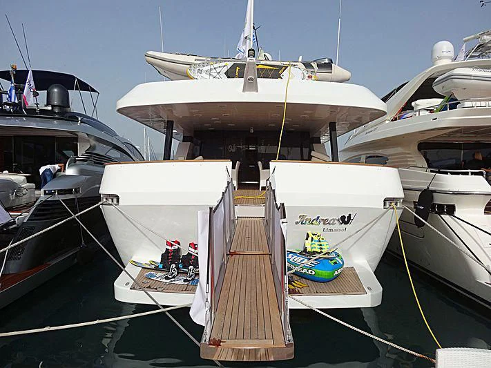 several boats are parked in a harbor aboard LADY RINA Yacht for Sale