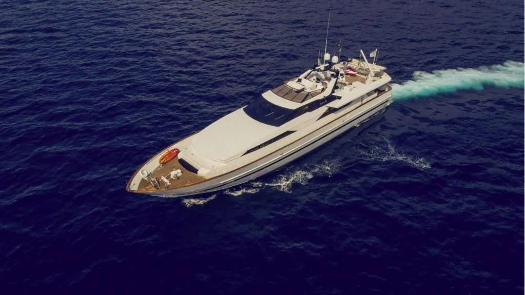 a boat on the water aboard LADY RINA Yacht for Sale
