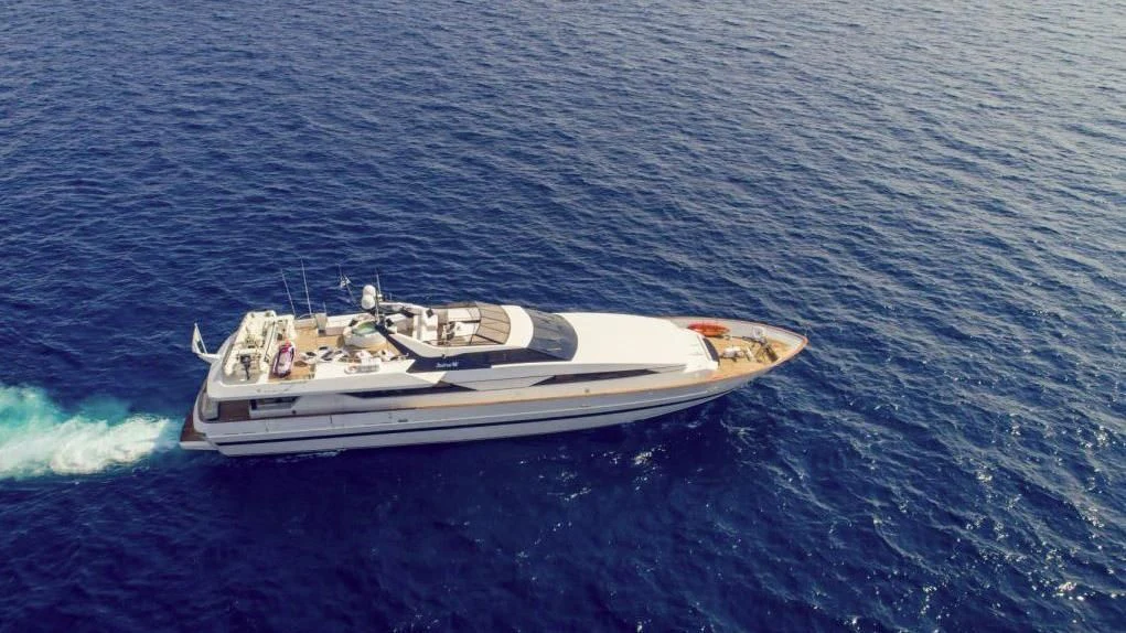 a boat in the water aboard LADY RINA Yacht for Sale