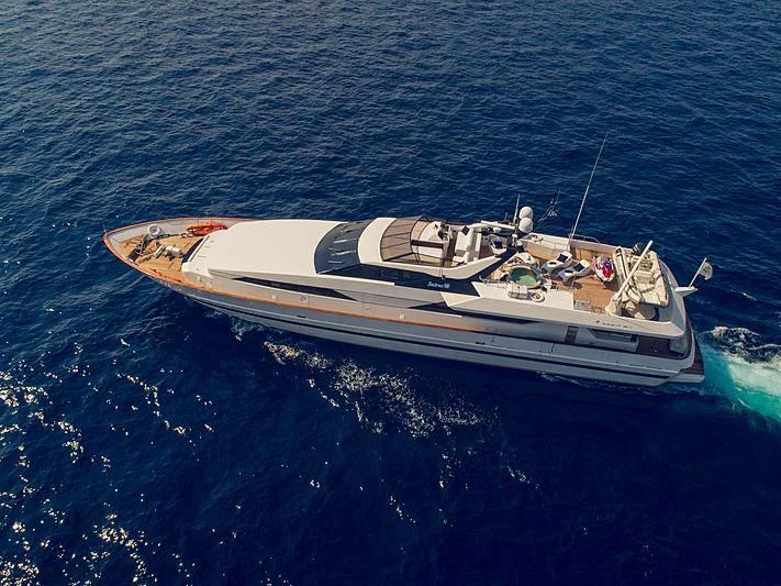 a boat in the water aboard LADY RINA Yacht for Sale