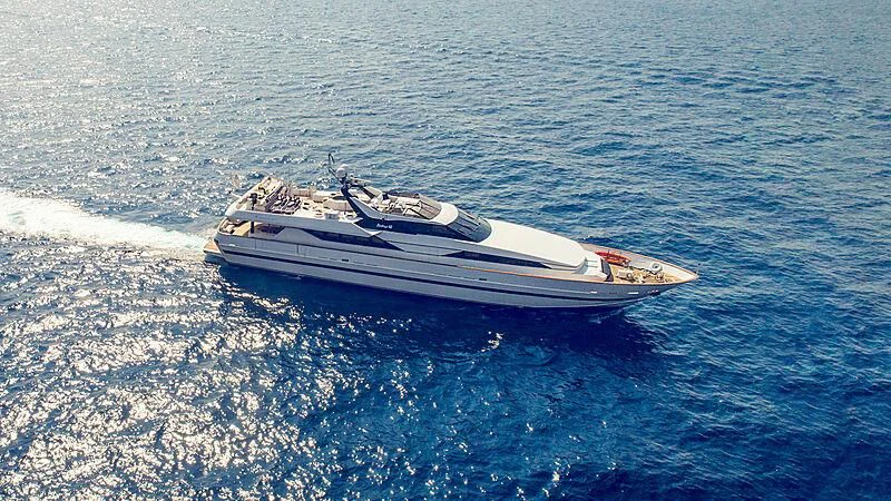 a boat in the water aboard LADY RINA Yacht for Sale