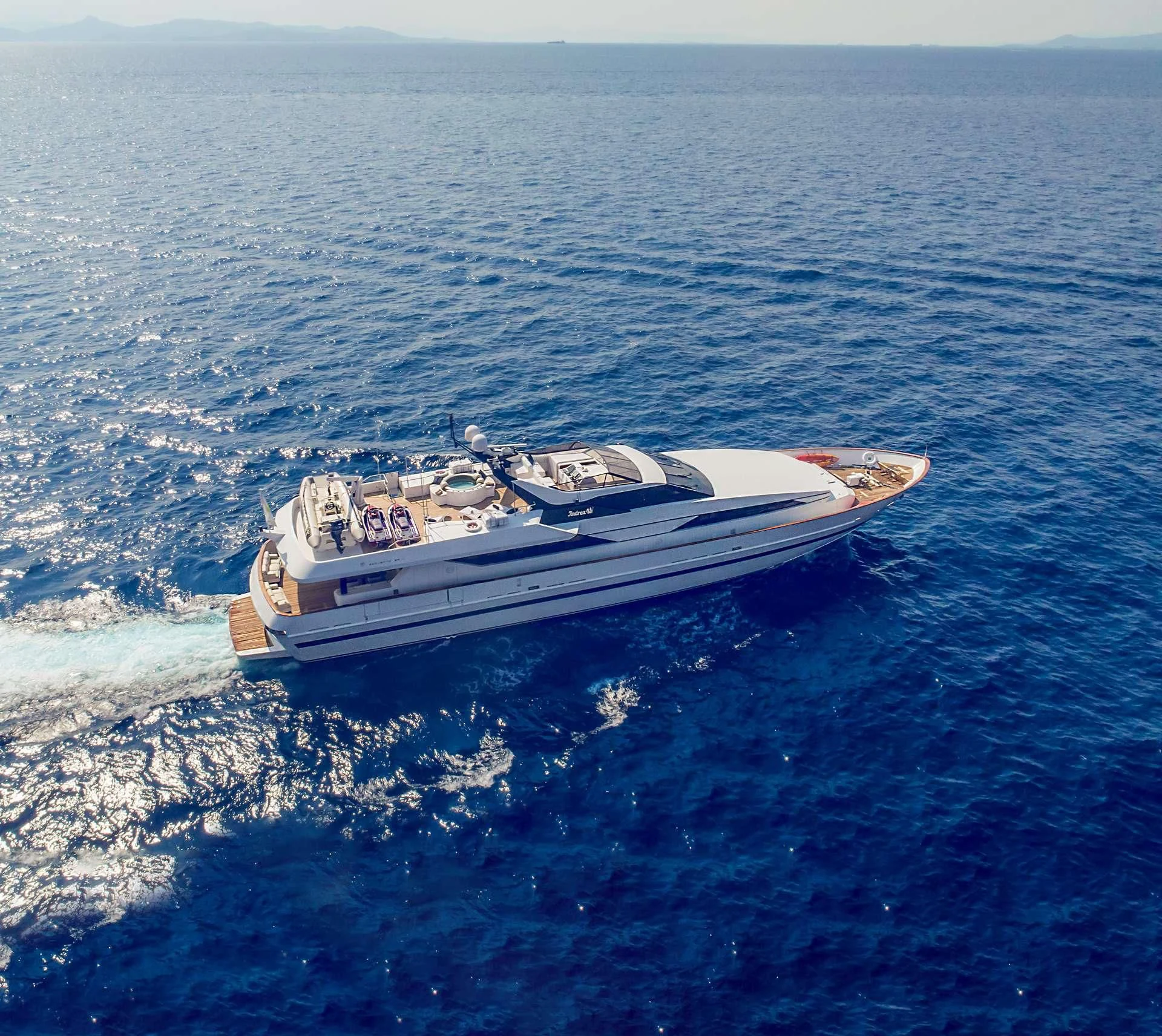 a boat in the water aboard LADY RINA Yacht for Sale