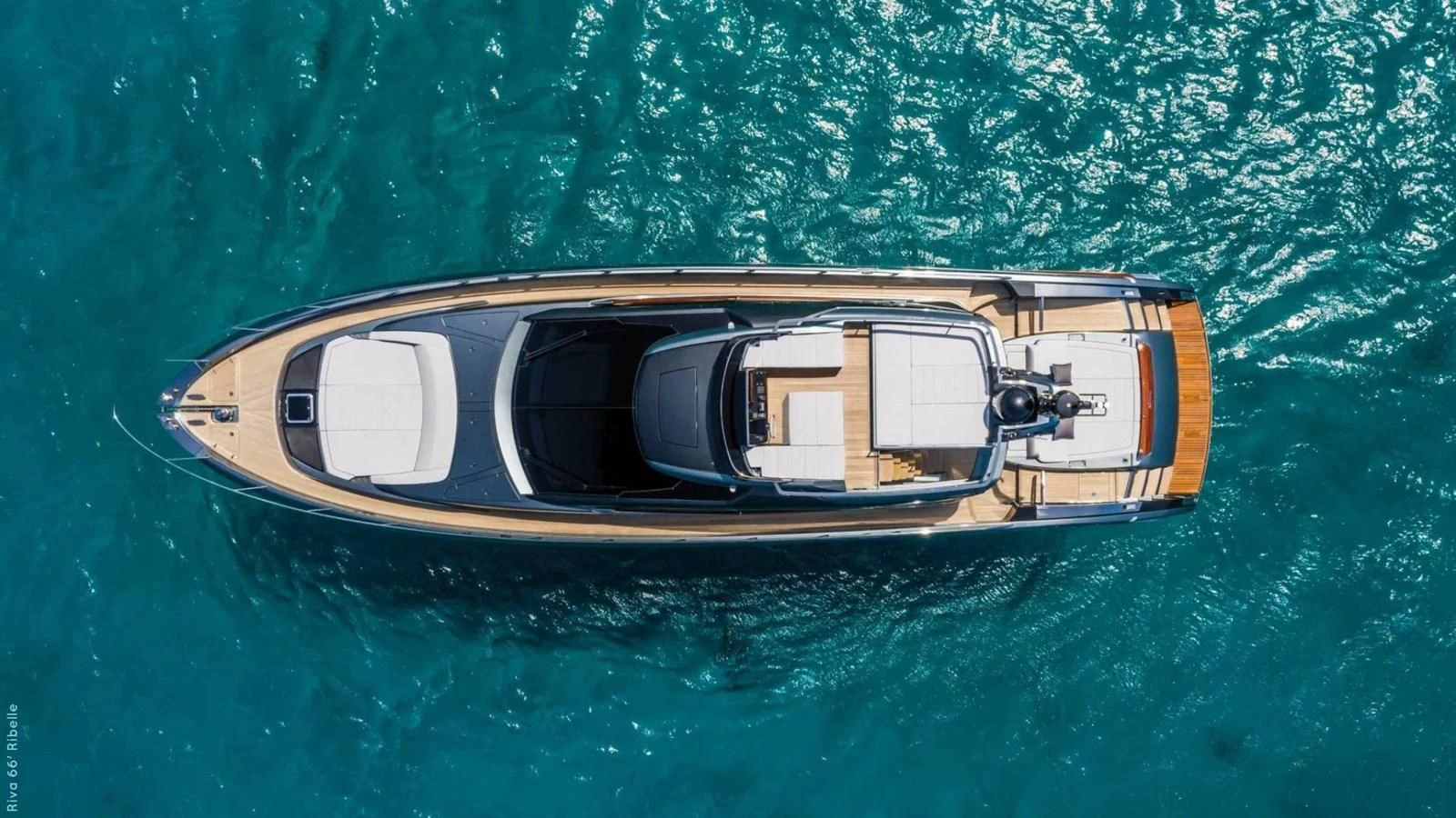 a boat in the water aboard 66' RIBELLE Yacht for Sale