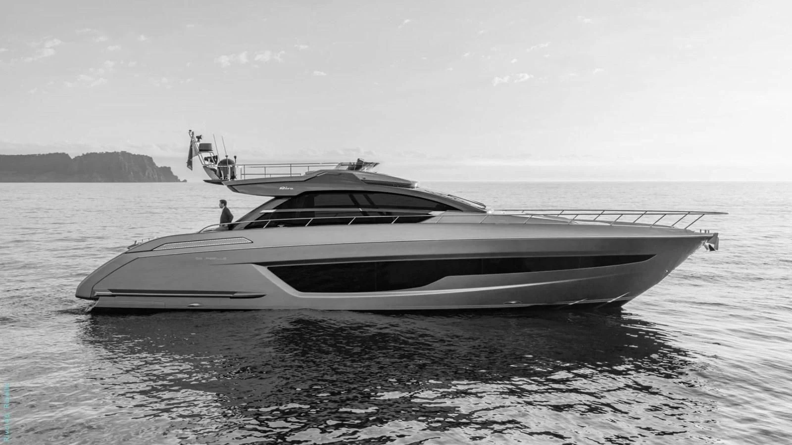 a boat on the water aboard 66' RIBELLE Yacht for Sale