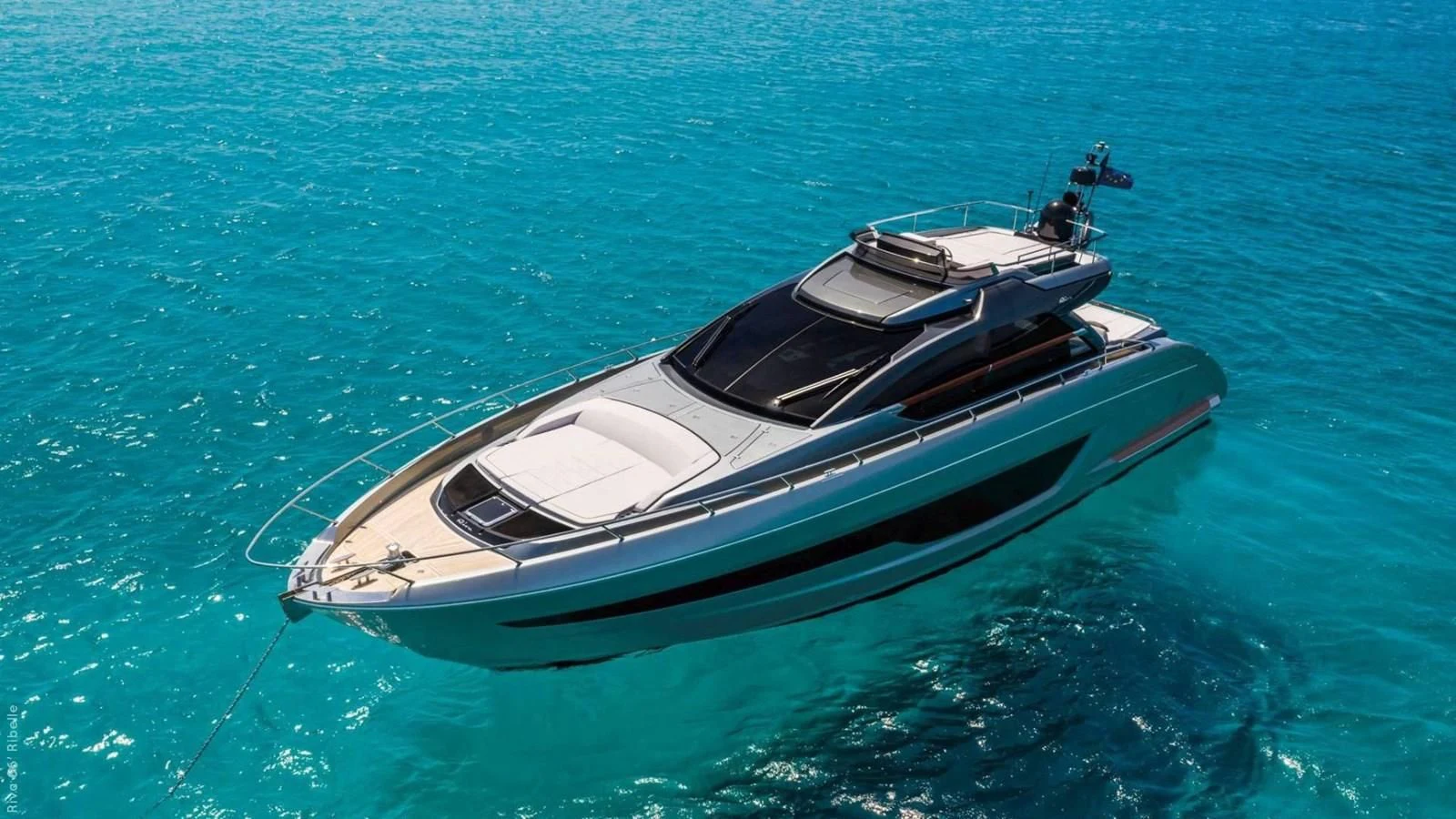 a boat on the water aboard 66' RIBELLE Yacht for Sale
