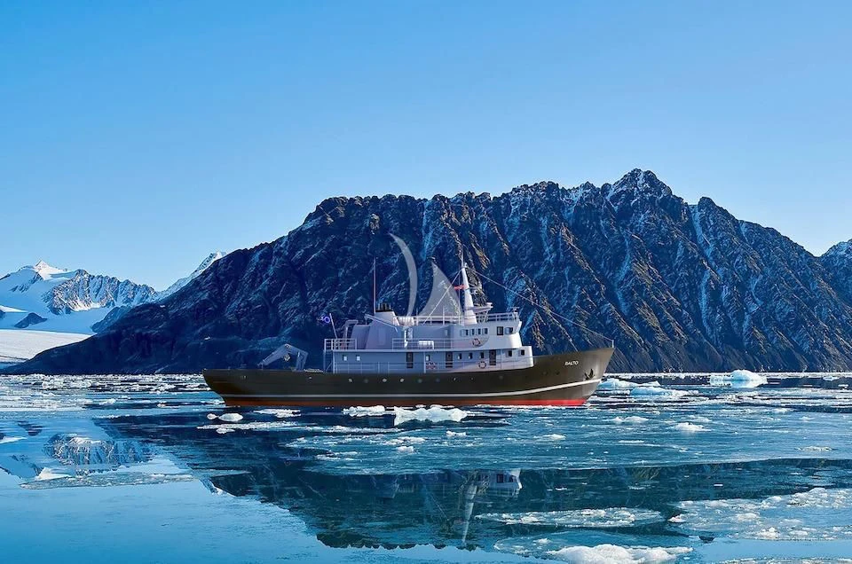 a boat in the water aboard BALTO Yacht for Sale