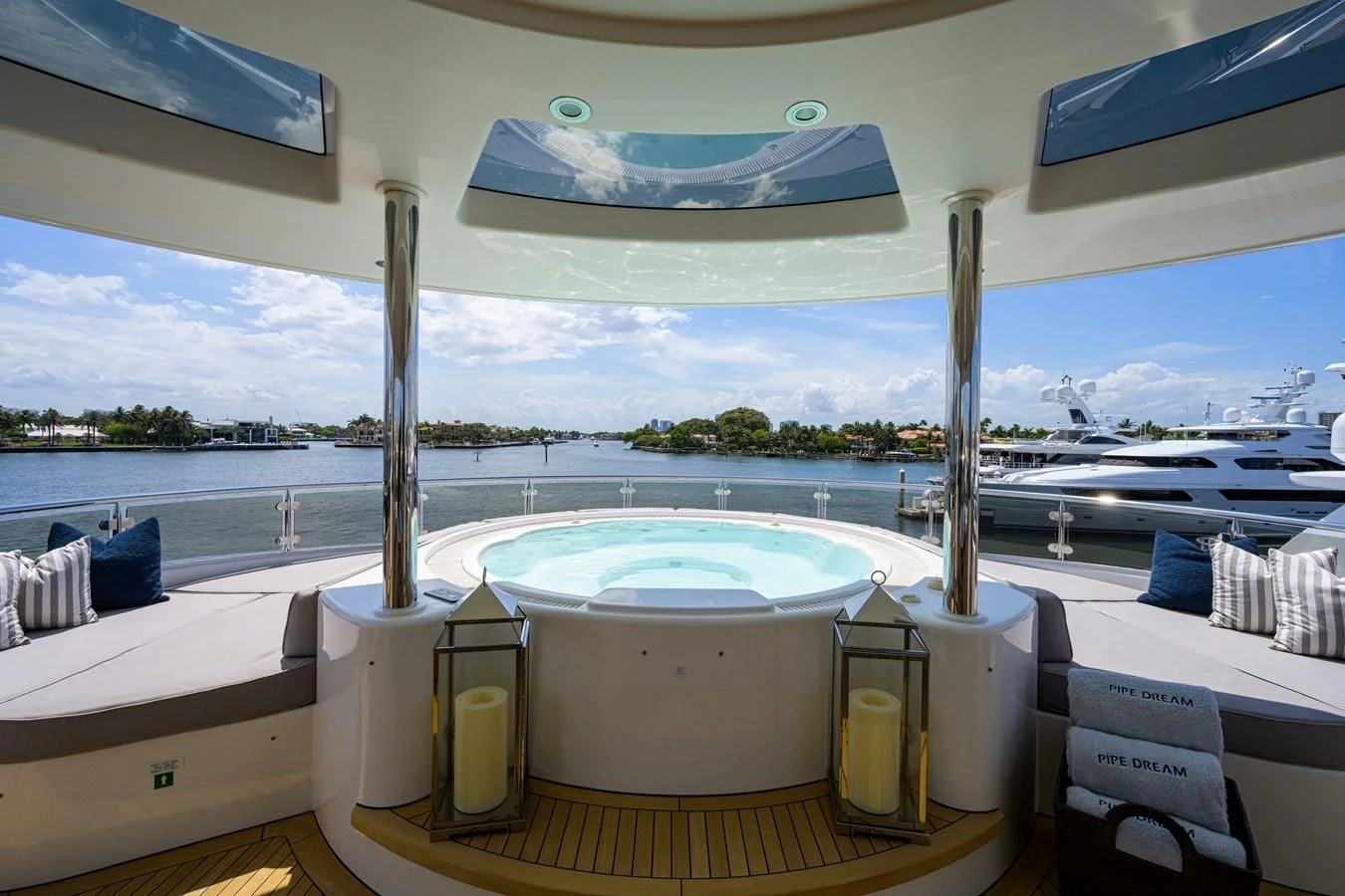 a boat on the water aboard LADY JJ Yacht for Charter