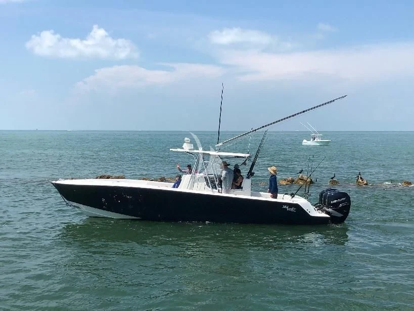 a boat with people on it aboard LADY JJ Yacht for Charter