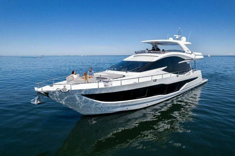 a boat in the water aboard GALEON 800 FLY/1 Yacht for Sale
