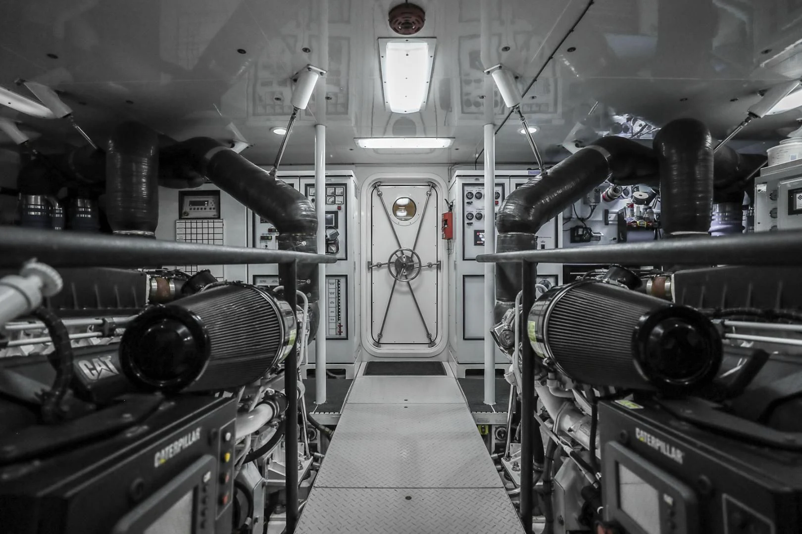 a room with machinery aboard FUGITIVE *NAME RESERVED* Yacht for Sale
