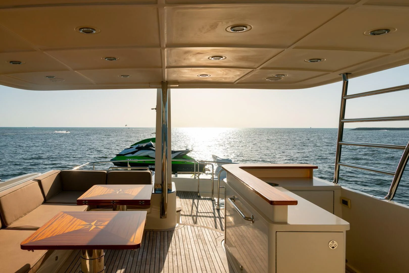 a boat on a deck aboard ANTALYA Yacht for Sale