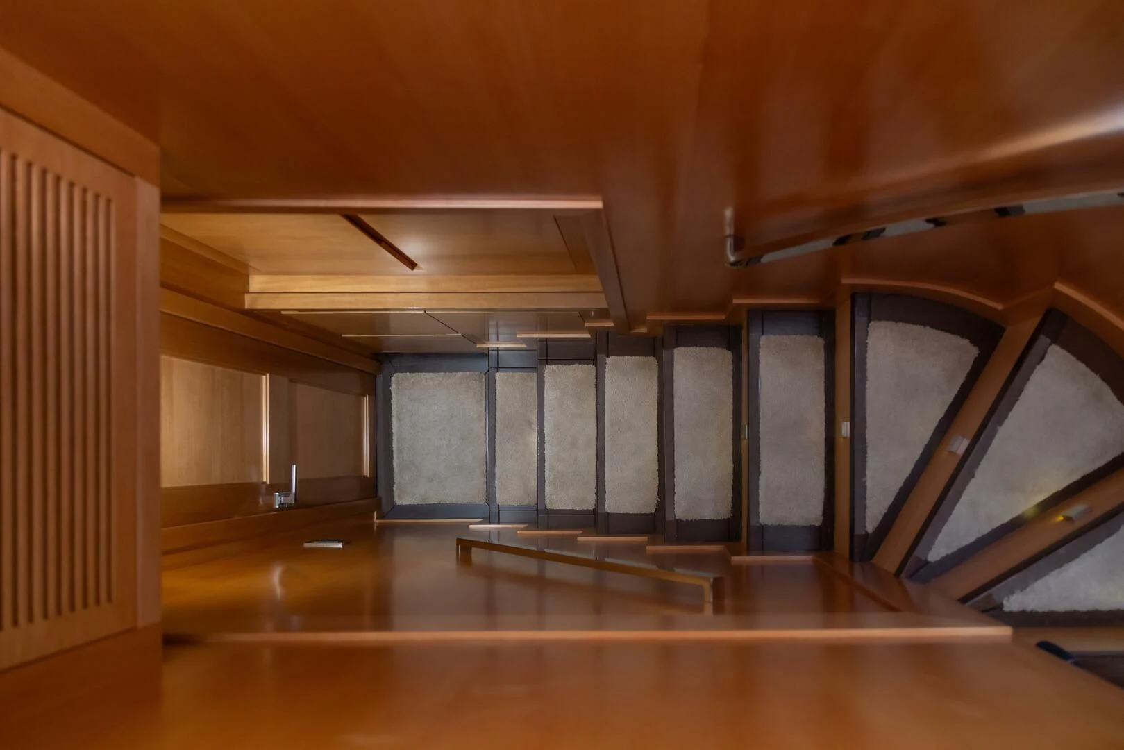 a room with a large group of windows aboard ANTALYA Yacht for Sale