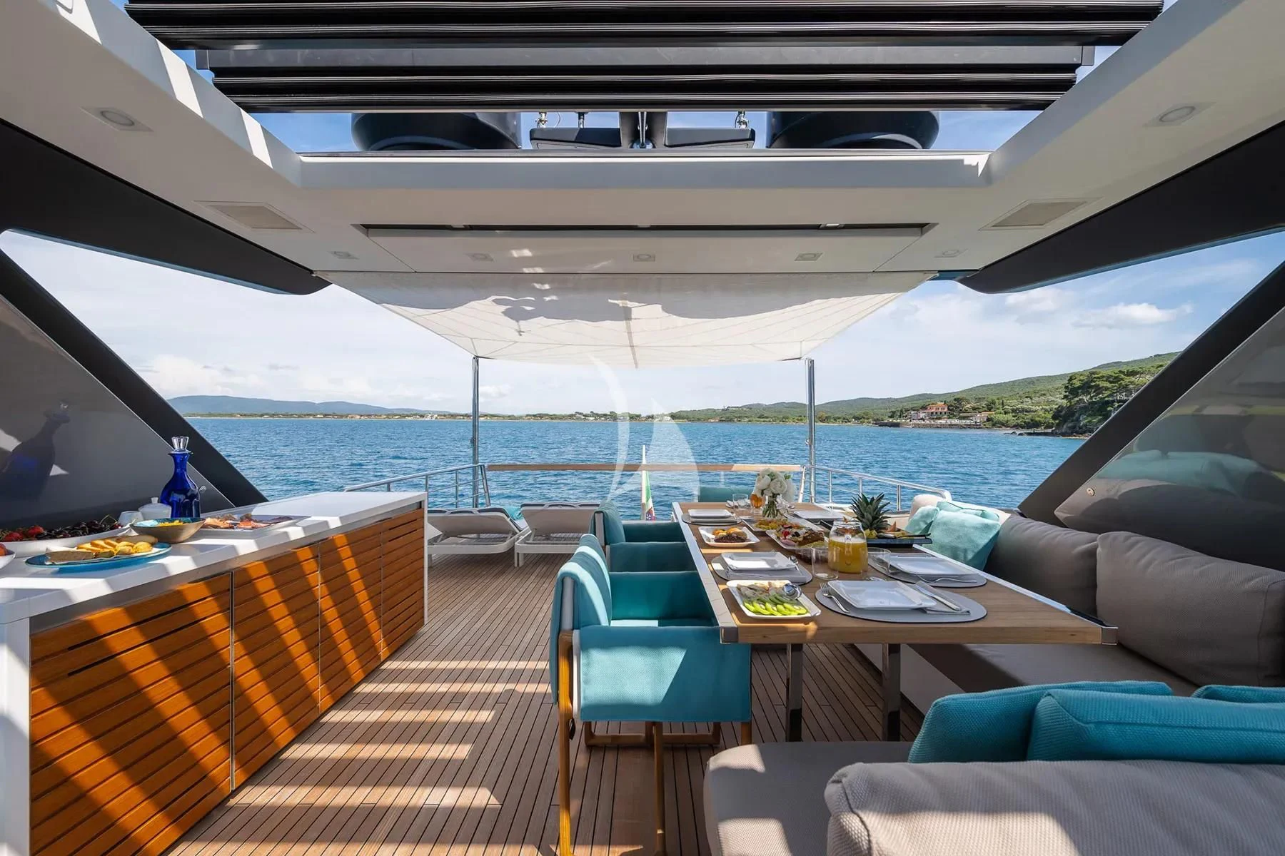 a boat on the water aboard PEMBE Yacht for Charter