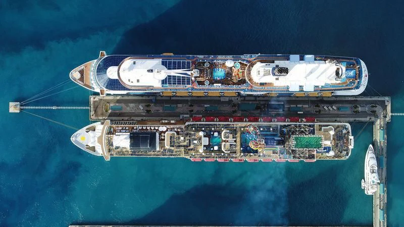 a space ship in the water aboard LUCKY LADY Yacht for Sale