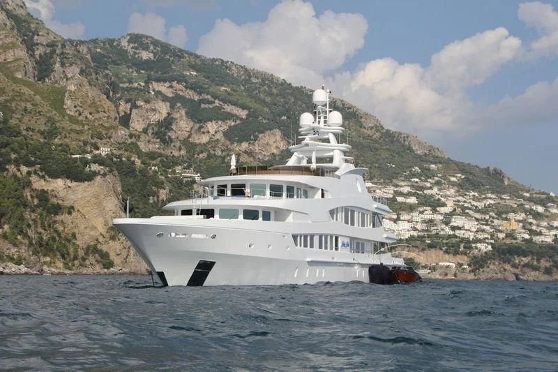a boat on the water aboard LUCKY LADY Yacht for Sale