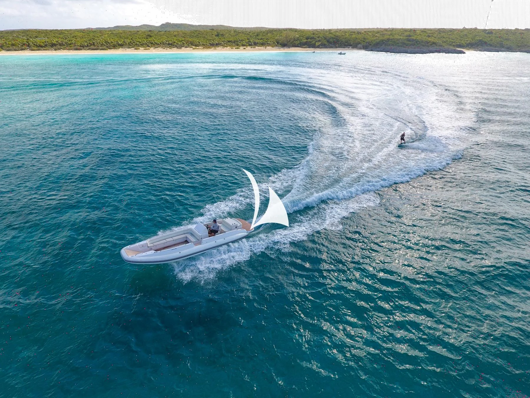 a boat on the water aboard LUCKY LADY Yacht for Sale