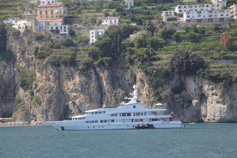 a boat on a body of water aboard LUCKY LADY Yacht for Sale