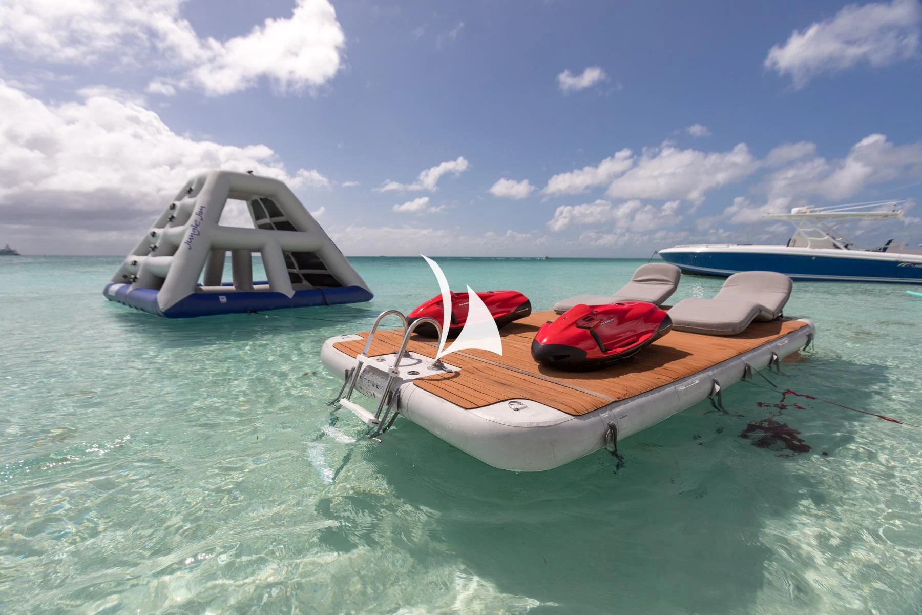 a boat in the water aboard LUCKY LADY Yacht for Sale