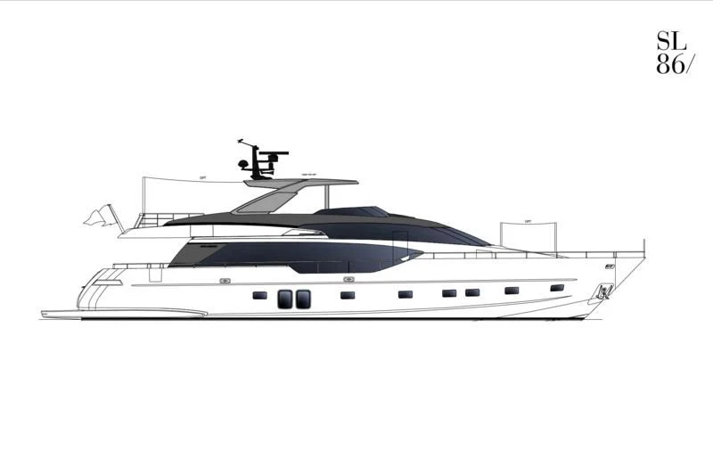 diagram aboard SANLORENZO SL86/790 Yacht for Sale