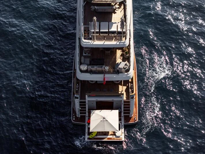 a ship in the water aboard ASANTE Yacht for Sale