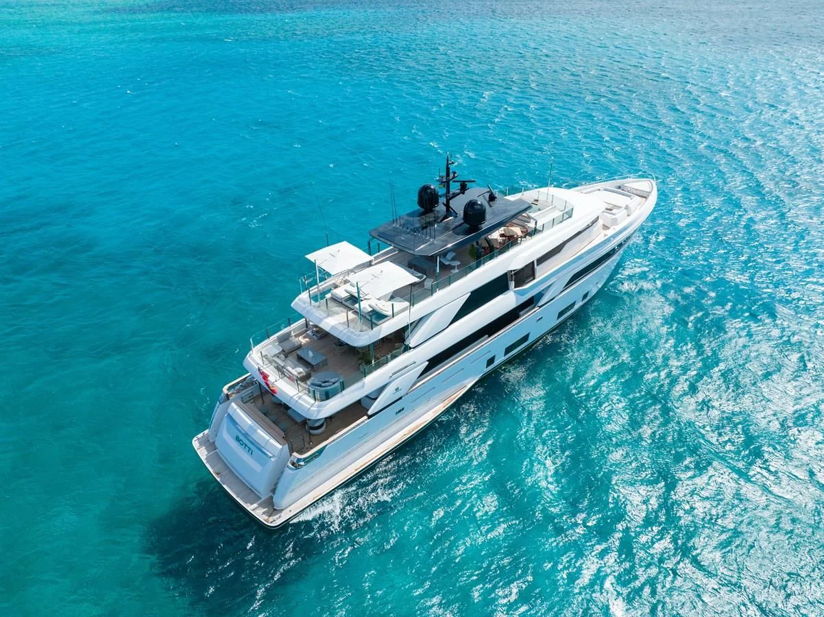 a military boat in the water aboard ASANTE Yacht for Sale