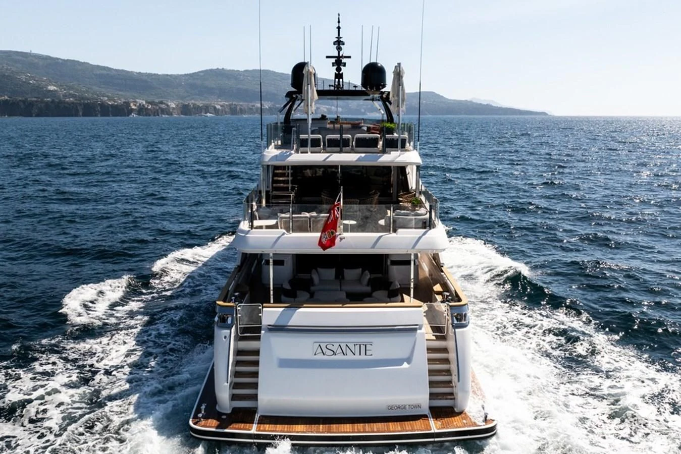 a boat on the water aboard ASANTE Yacht for Sale