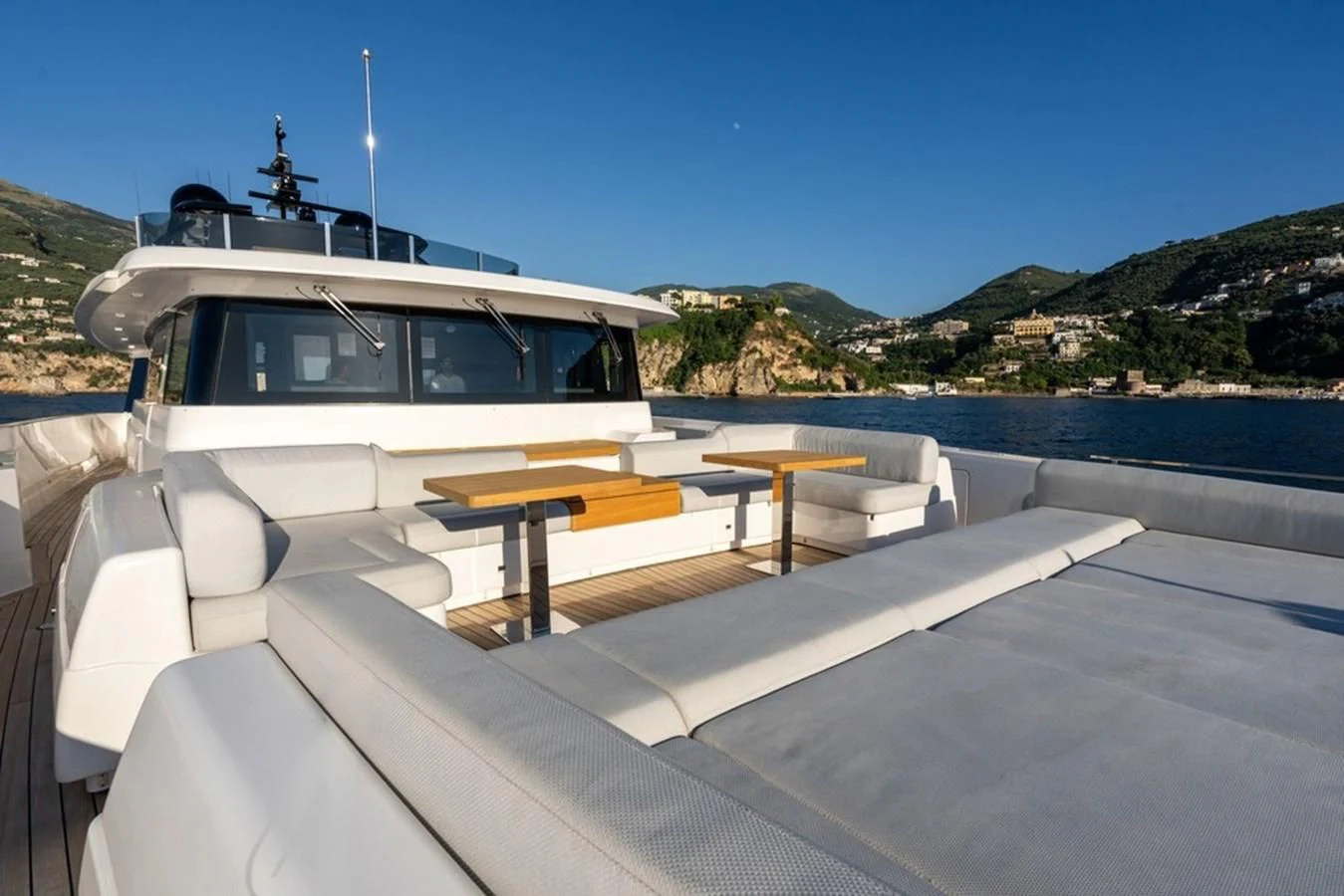 a boat on a deck aboard ASANTE Yacht for Sale