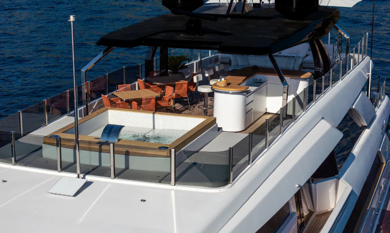 a boat on the water aboard ASANTE Yacht for Sale