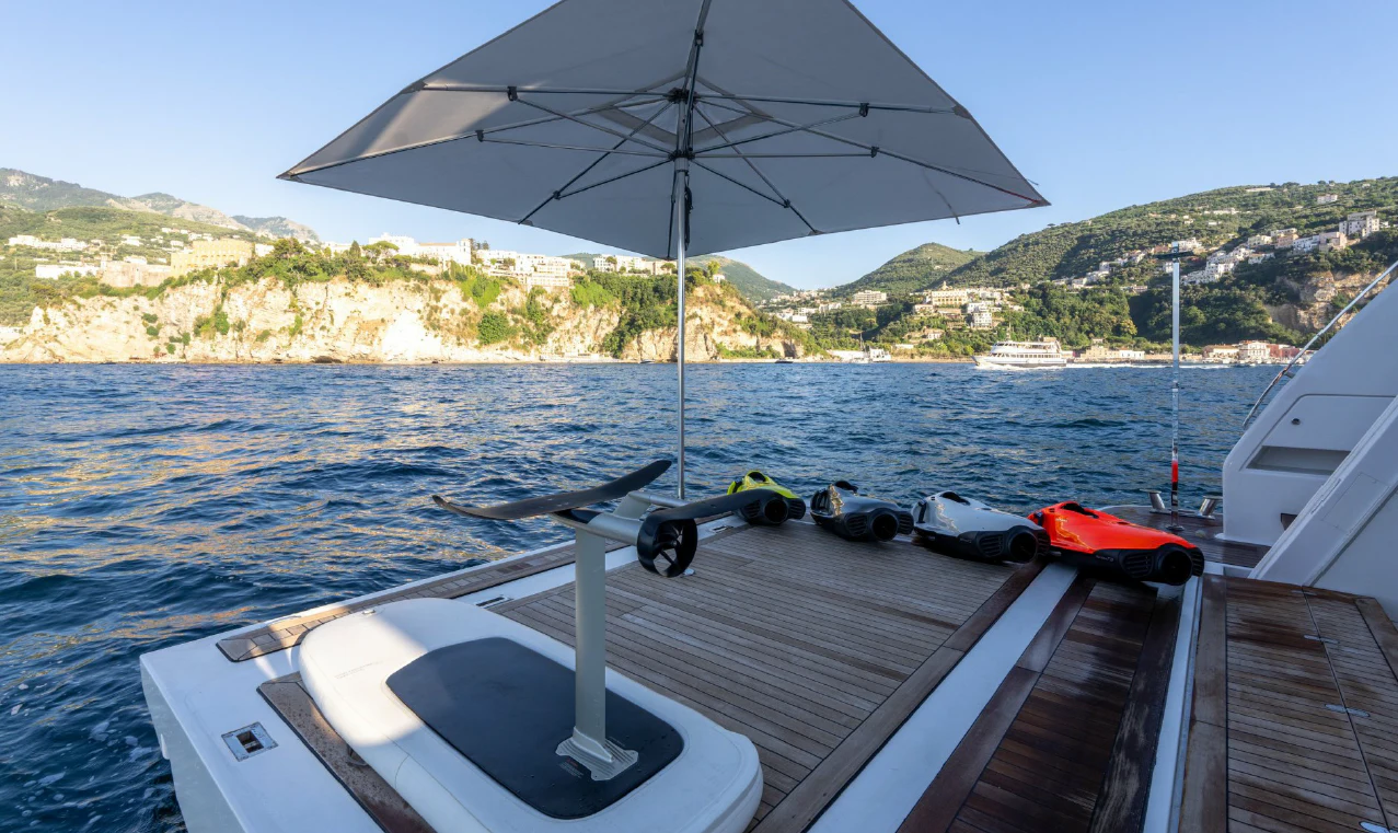 a boat on the water aboard ASANTE Yacht for Sale