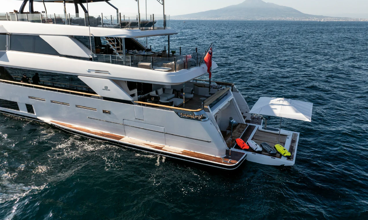 a boat in the water aboard ASANTE Yacht for Sale