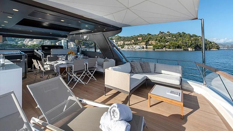 a boat on the water aboard TIBERIAS Yacht for Sale