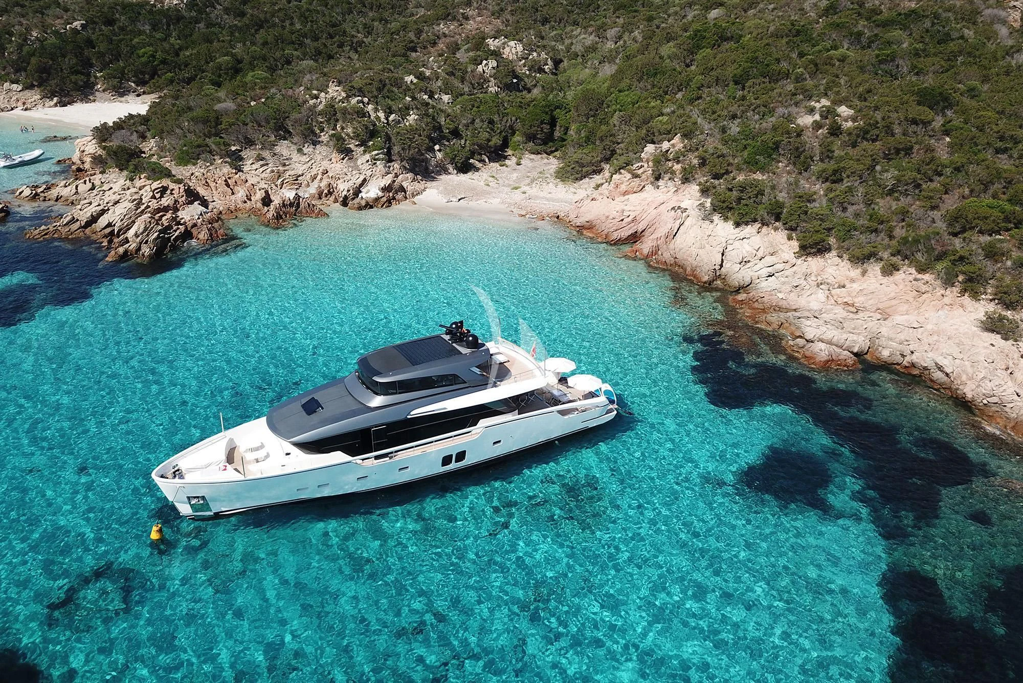 a boat on the water aboard TIBERIAS Yacht for Sale