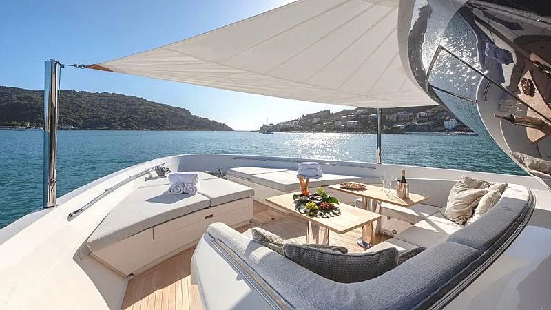 a boat on the water aboard TIBERIAS Yacht for Sale