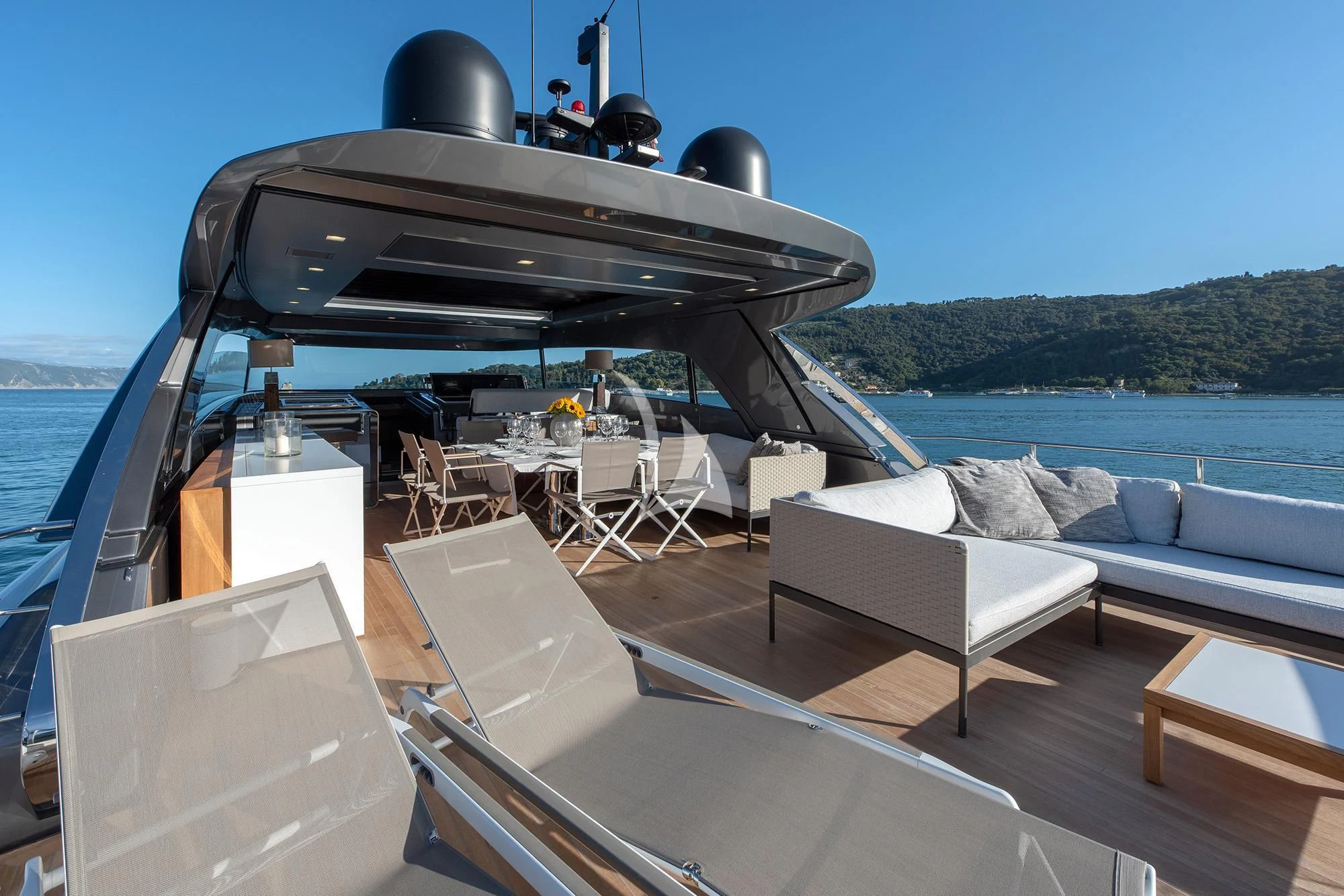 a boat on the water aboard TIBERIAS Yacht for Sale