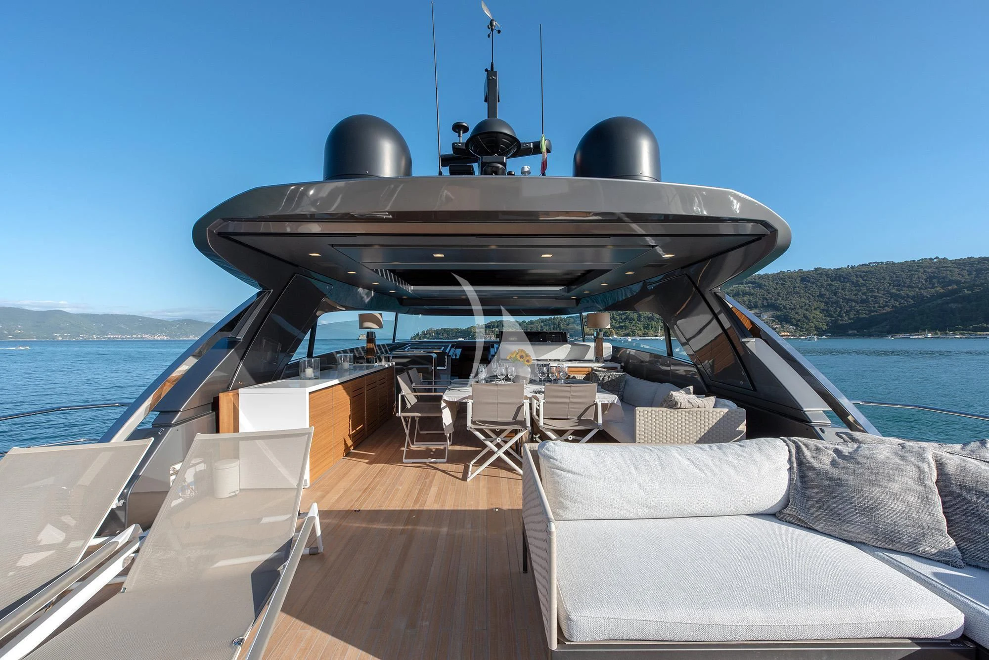 a boat on the water aboard TIBERIAS Yacht for Sale