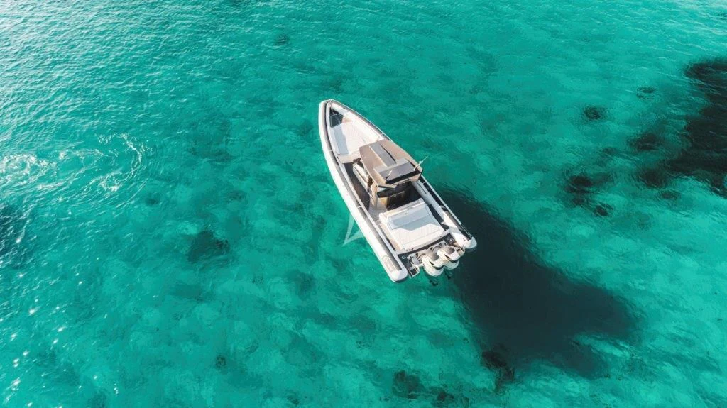 a boat in the water aboard TIBERIAS Yacht for Sale