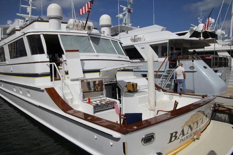a boat on the water aboard LORELEI Yacht for Sale