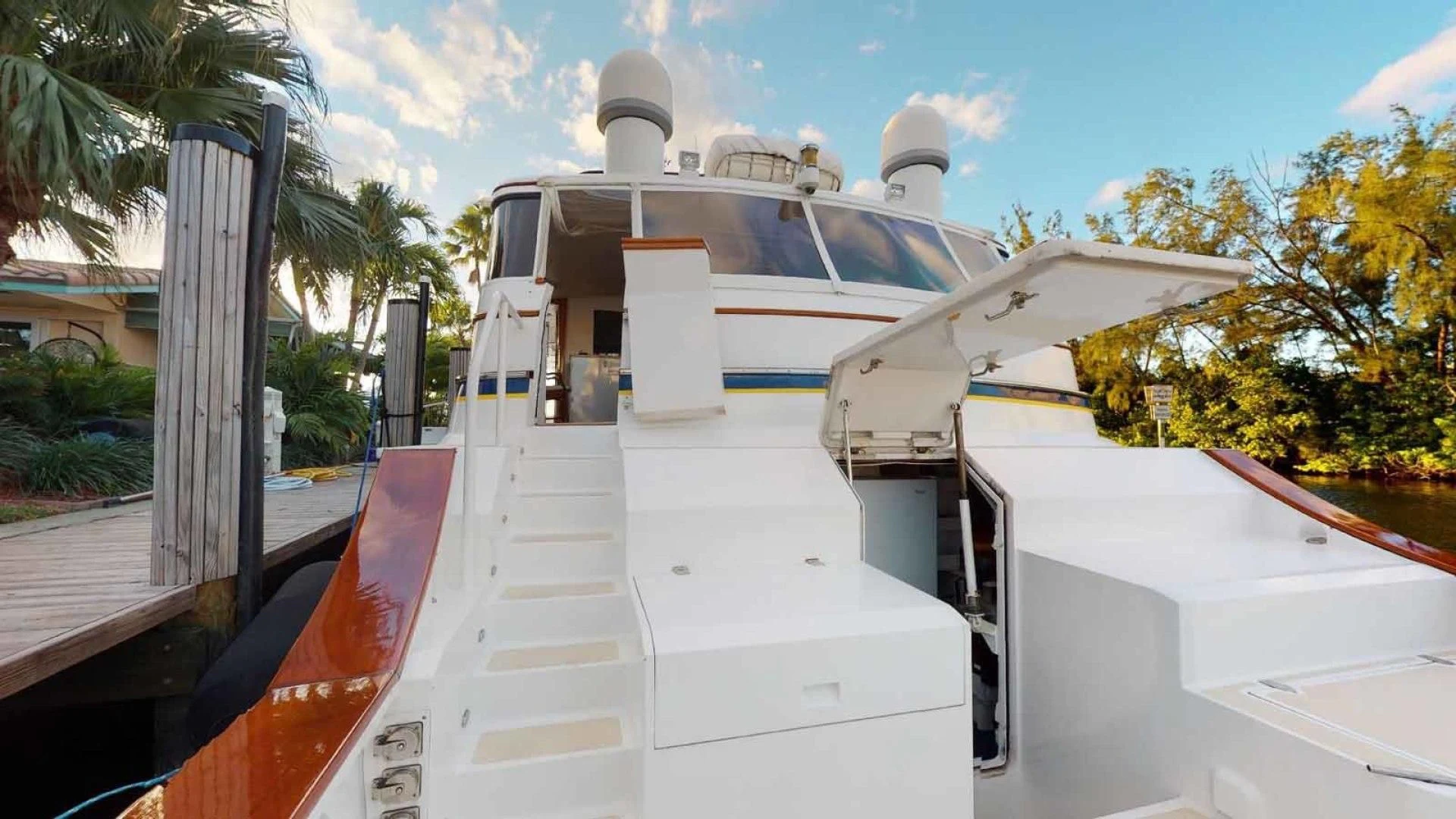 a boat on the water aboard LORELEI Yacht for Sale