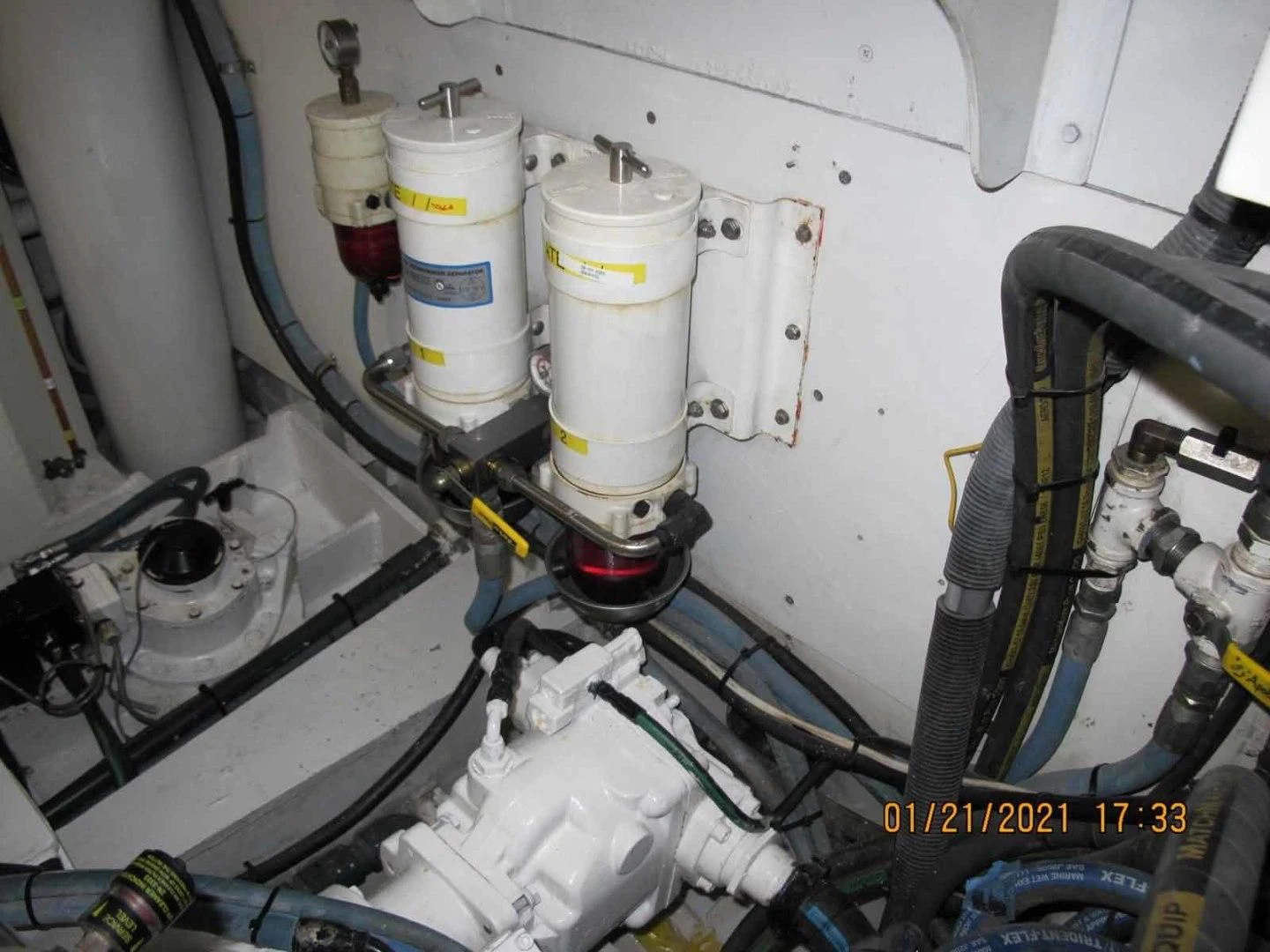 a white machine with wires aboard LORELEI Yacht for Sale