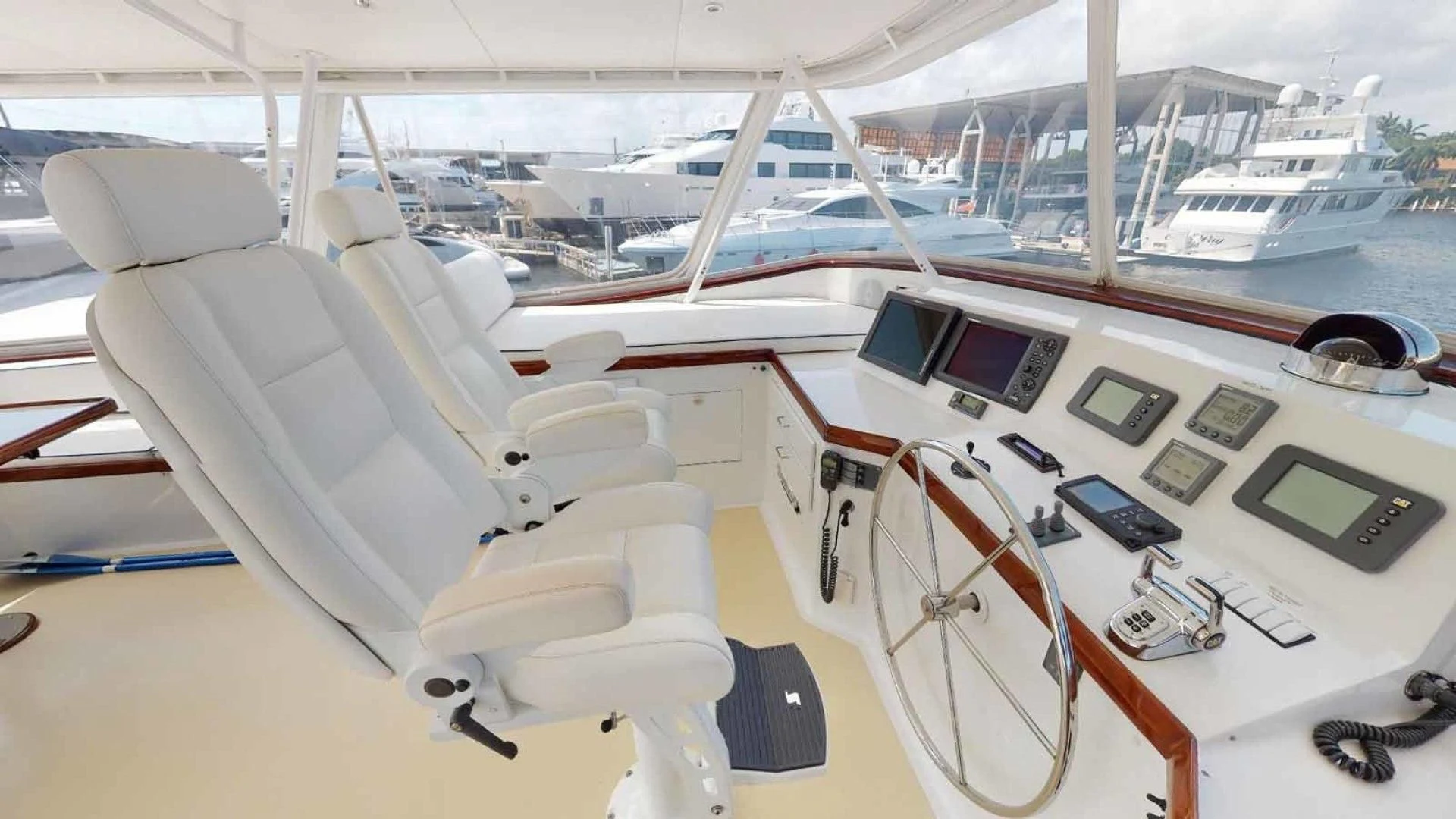 a model of a plane aboard LORELEI Yacht for Sale