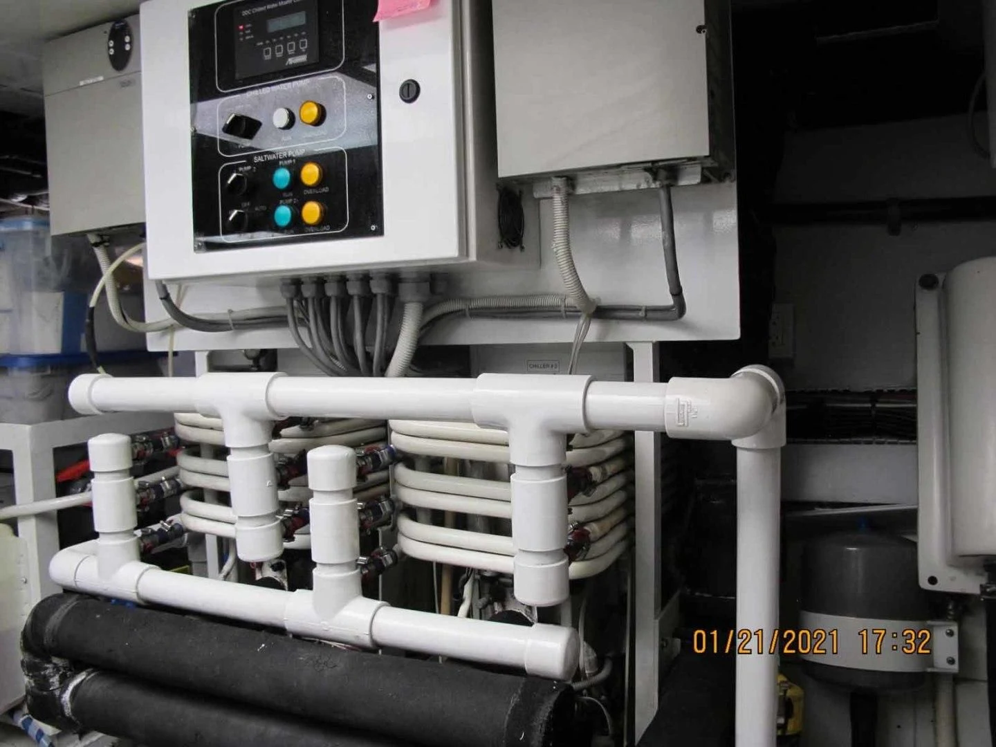 a machine with a screen aboard LORELEI Yacht for Sale