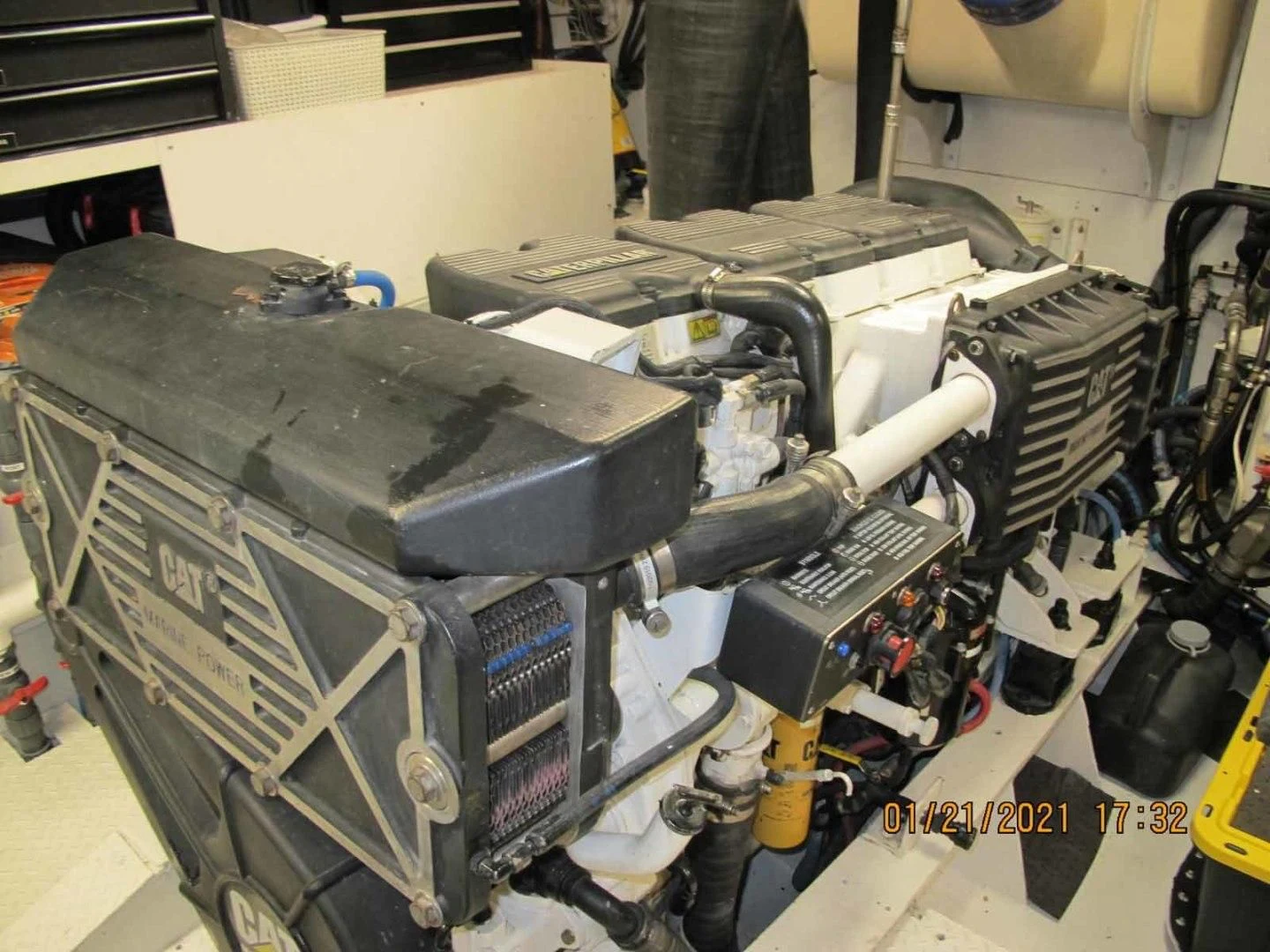 a machine with a large piece of metal aboard LORELEI Yacht for Sale