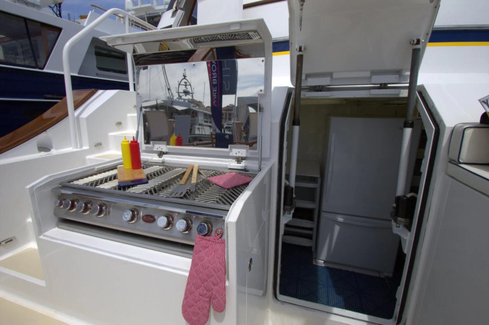 a machine with wires aboard LORELEI Yacht for Sale