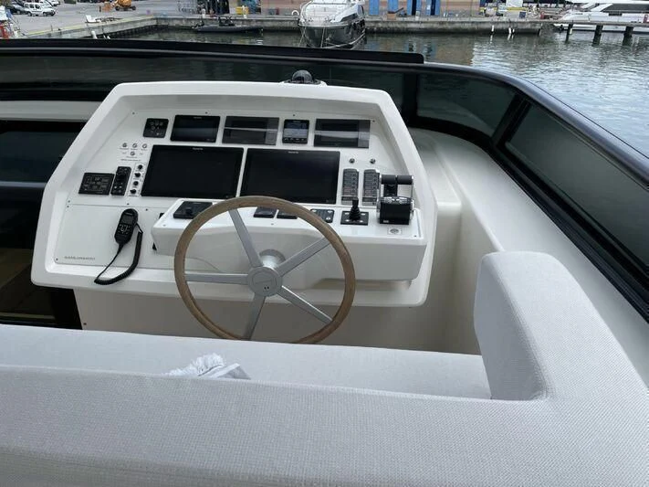 the front of a car aboard PIACERE III Yacht for Sale