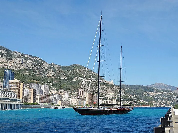 a sailboat in the water aboard MARIE Yacht for Sale