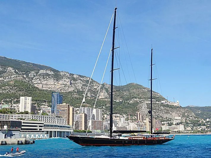 a sailboat in the water aboard MARIE Yacht for Sale