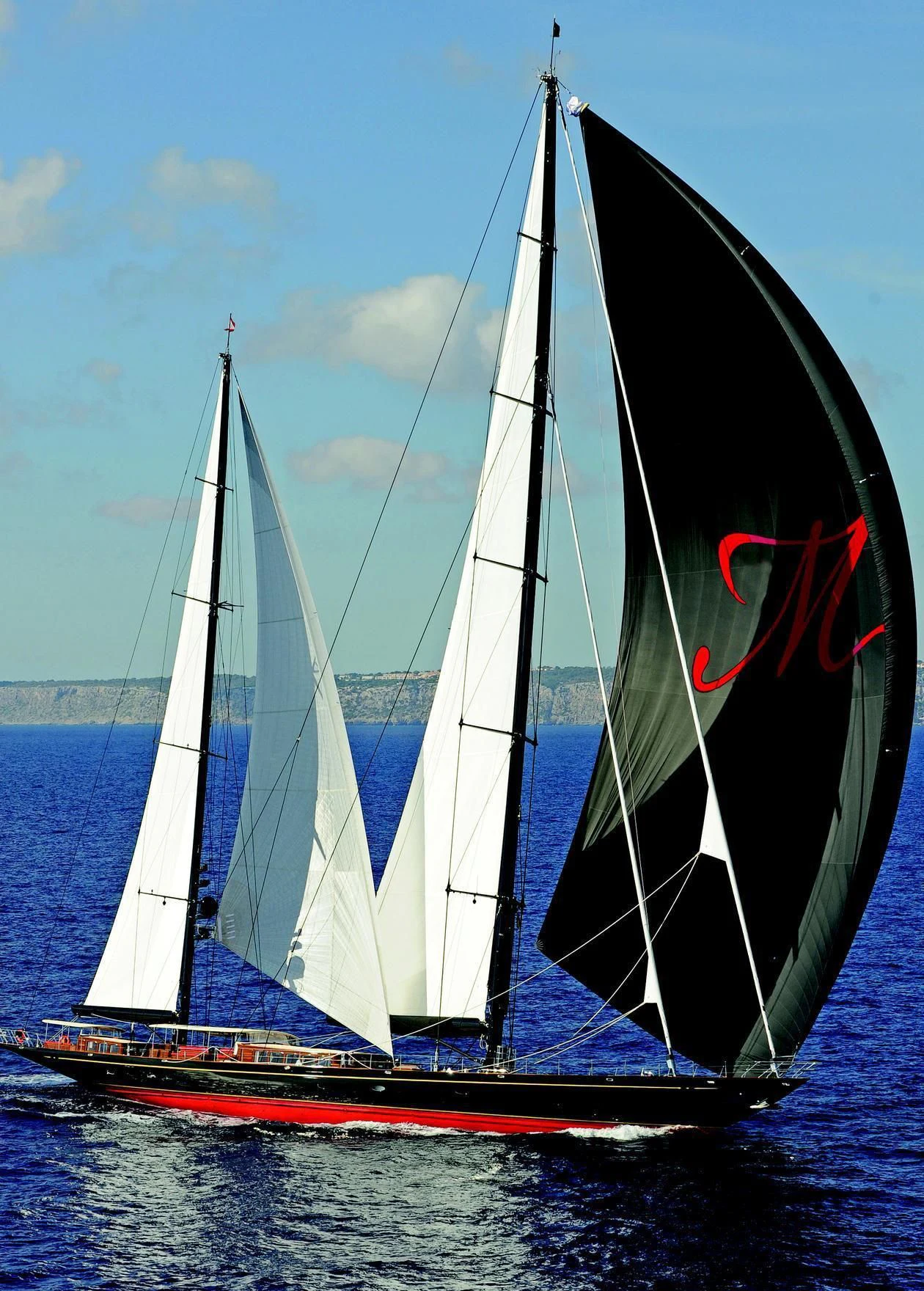 a group of sailboats on the water aboard MARIE Yacht for Sale
