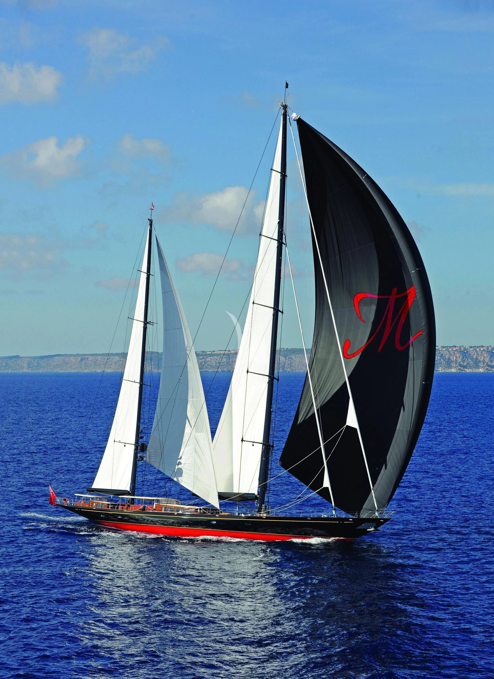 a group of sailboats on the water aboard MARIE Yacht for Sale