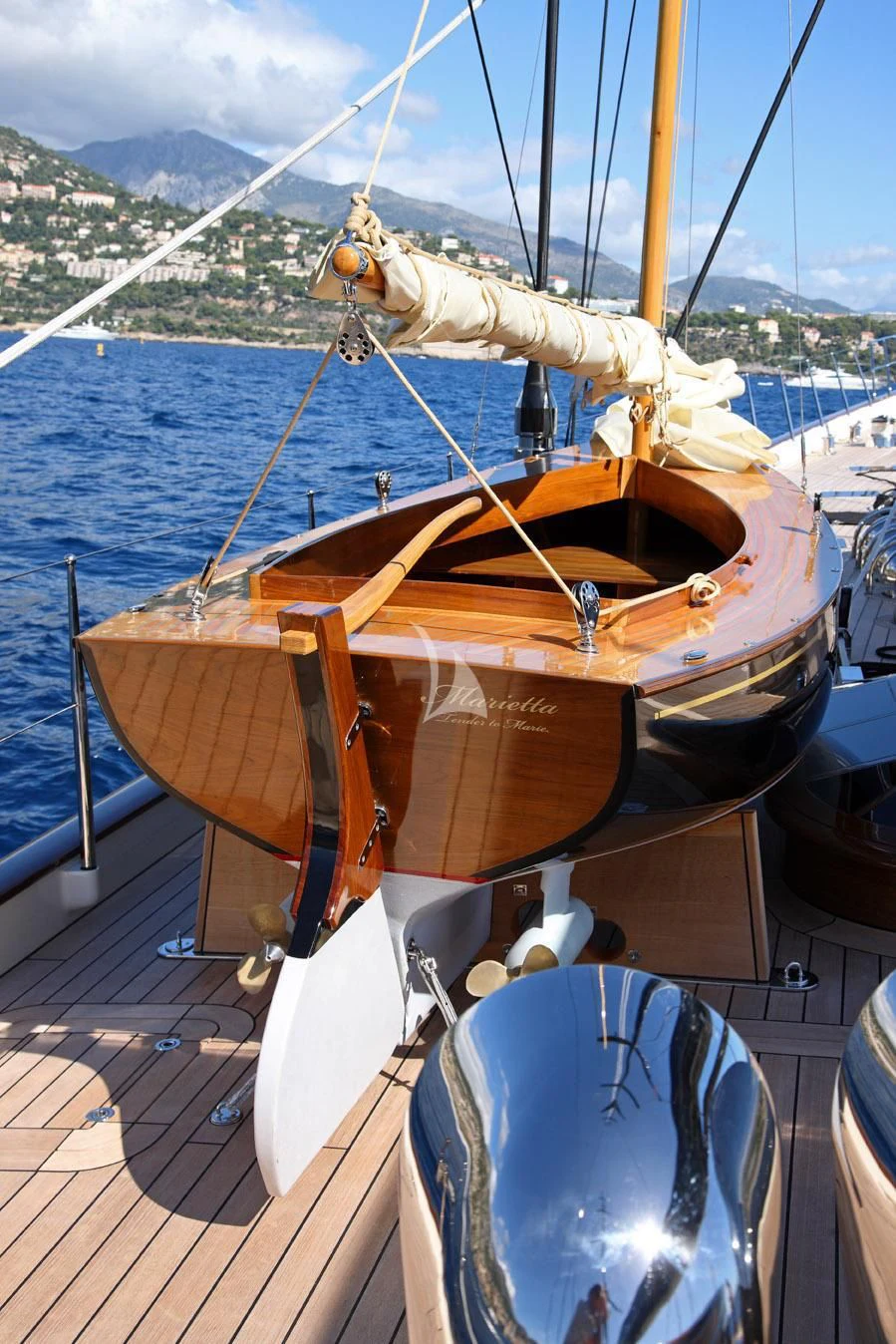 a boat on the water aboard MARIE Yacht for Sale