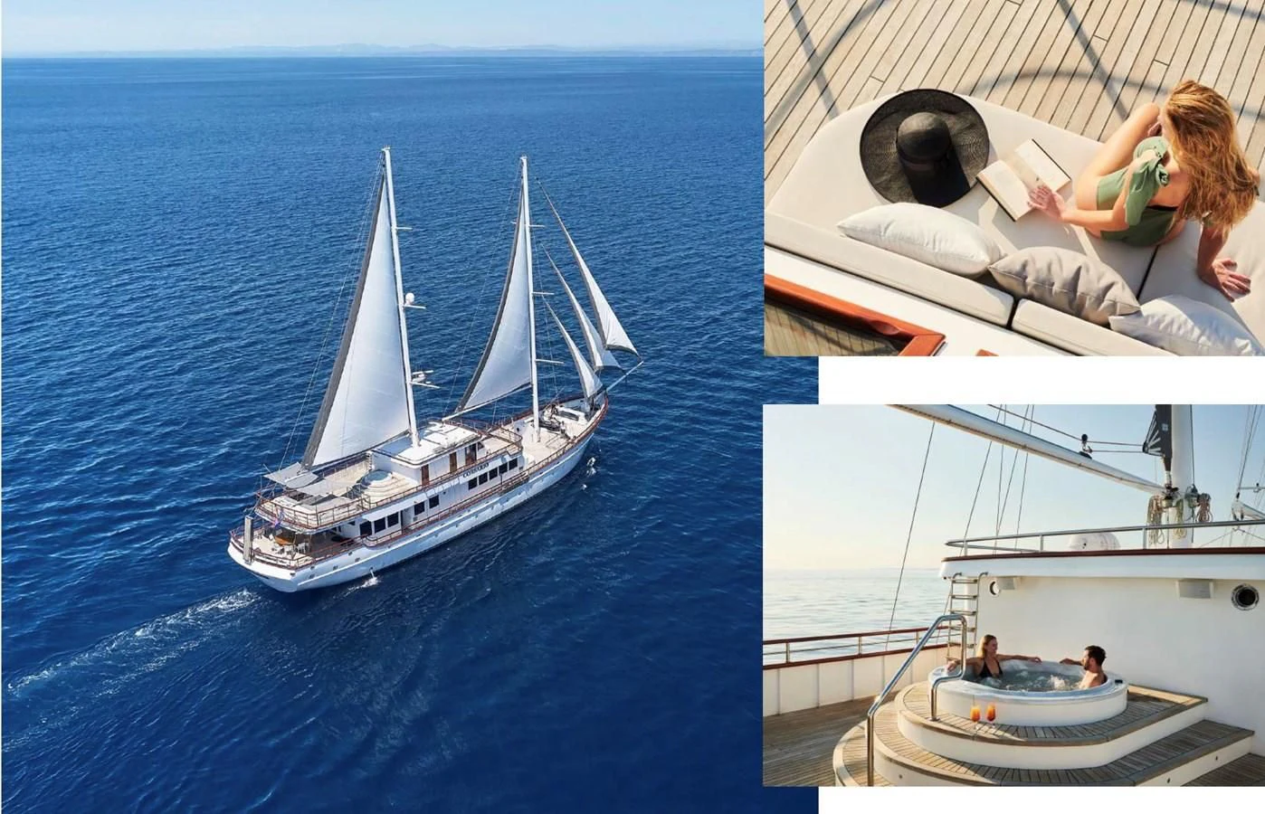 a person on a boat aboard CORSARIO Yacht for Charter